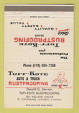 Matchbook Cover - Tuff Kote Rustproofing St Catharines ON 40 Strike