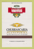 Matchbook Cover - Brahma Chopp Churrascaria New York City 40 Strike