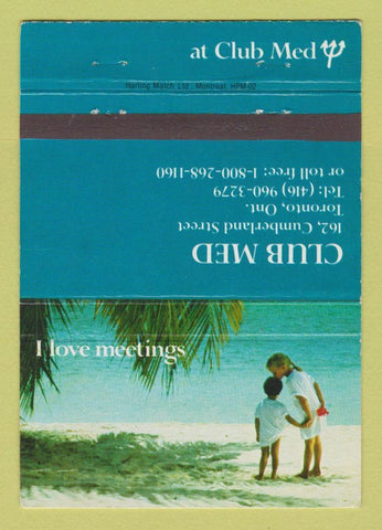 Matchbook Cover - Club Med Vacations Toronto ON 40 Strike