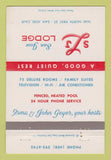 Matchbook Cover - San Jose Lodge San Jose CA 40 Strike