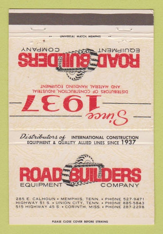 Matchbook Cover International Harvester Tractors Memphis Union City TN 40 Strike