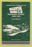 Matchbook Cover - High Point Chemical Corp Hipochem NC 40 Strike