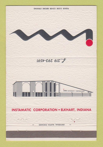 Matchbook Cover - Instamatic Corporation Elkhart IN 40 Strike