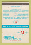 Matchbook Cover - Midway Fishing Tool Long Beach CA 40 Strike