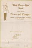Matchbook Cover - Town  and  Campus Elizabeth NJ 40 Strike