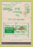 Matchbook Cover - The Dinner Bell Italian Restaurant Allentown PA WRON 40 Strike