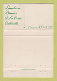 Matchbook Cover - The Dinner Bell Italian Restaurant Allentown PA WRON 40 Strike