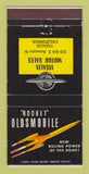 Matchbook Cover - Oldsmobile Rocket Visalia CA 30 Strike
