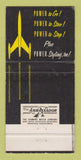 Matchbook Cover - Oldsmobile Rocket Thompson O'Brien Watseka IL WEAR 30 Strike