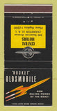 Matchbook Cover - Oldsmobile Rocket Central Motors Cranston RI 30 Strike