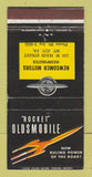 Matchbook Cover - Oldsmobile Rocket Newcomer Motor Mount Joy PA 30 Strike