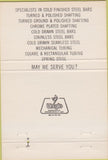 Matchbook Cover - Stanley Steel Service Buffalo NY 40 Strike
