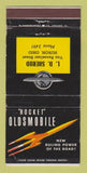 Matchbook Cover - Oldsmobile Rocket LD Sherod Huron OH WEAR 30 Strike