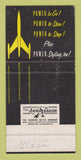 Matchbook Cover - Oldsmobile Rocket Robert Wells Port Jefferson NY 30 Strike
