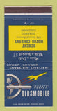 Matchbook Cover - Oldsmobile Rocket Dement Motors Durango Colorado 30 Strike