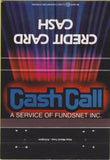 Matchbook Cover - Cash Call Credit Card 40 Strike