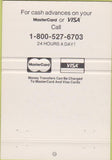 Matchbook Cover - Cash Call Credit Card 40 Strike
