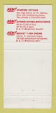 Matchbook Cover - Oldsmobile Rocket James Motors Los Angeles CA 30 Strike