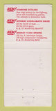 Matchbook Cover - 1956 Oldsmobile Wilson Uzzle Raleigh NCWEAR 30 Strike