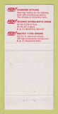 Matchbook Cover - 1956 Oldsmobile Goodin Motors Bluffton INWEAR 30 Strike