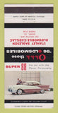 Matchbook Cover 1956 Oldsmobile Stanley Eagleson Cadillac Olney ILWEAR 30 Strike