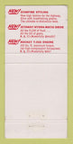 Matchbook Cover 1956 Oldsmobile Stanley Eagleson Cadillac Olney ILWEAR 30 Strike