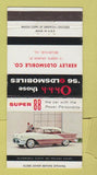 Matchbook Cover - 1956 Oldsmobile Kerley Belleville ILWEAR 30 Strike