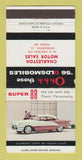 Matchbook Cover - 1956 Oldsmobile Charleston ILWEAR 30 Strike