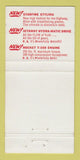 Matchbook Cover - 1956 Oldsmobile Charleston ILWEAR 30 Strike