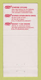 Matchbook Cover - 1956 Oldsmobile Dean Knight Bishop CAWEAR 30 Strike