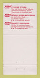 Matchbook Cover - 1956 Oldsmobile Leo Rule Compton CAWEAR 30 Strike