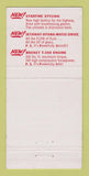Matchbook Cover - 1956 Oldsmobile Leonard Zagortz Barstow CAWEAR 30 Strike