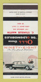 Matchbook Cover - 1956 Oldsmobile C Standlee Martin Long Beach CA 30 Strike