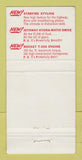 Matchbook Cover - 1956 Oldsmobile C Standlee Martin Long Beach CA 30 Strike