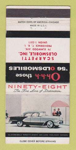 Matchbook Cover - 1956 Oldsmobile Scarpetti Providence RI 30 Strike