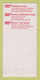 Matchbook Cover - 1956 Oldsmobile HS Risser Elizabethtown PA 30 Strike