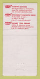 Matchbook Cover - 1956 Oldsmobile Charles Kreisler New York City 30 Strike