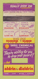 Matchbook Cover - Aldrin Dieldrin Shell Chemical Denver WEAR 21 Strike Feature