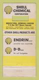 Matchbook Cover - Aldrin Dieldrin Shell Chemical Denver WEAR 21 Strike Feature