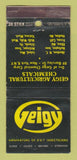 Matchbook Cover - Geigy Insecticides Chemical New York City WEAR 30 Stick
