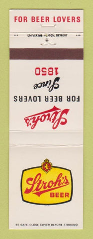 Matchbook Cover - Stroh's Beer