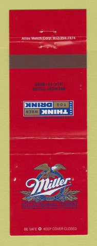 Matchbook Cover - Miller Beer Brewing