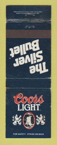 Matchbook Cover - Coors Light Beer Silver Bullet