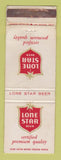 Matchbook Cover - Lone Star Beer WEAR
