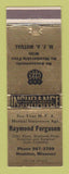 Matchbook Cover - Raymond Ferguson Insurance Houston MO