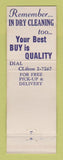 Matchbook Cover - Like Nu Drive In Cleaners Independence MO