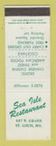 Matchbook Cover - Sea Isle Restaurant St Louis MO
