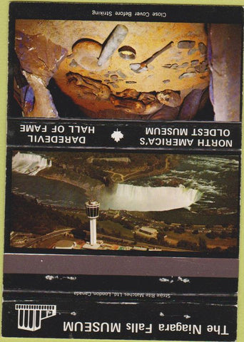 Matchbook Cover - Niagra Falls Museum Mummy Tombs CANADA 40 Strike