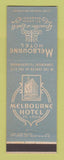 Matchbook Cover - Melbourne Hotel St Louis MO