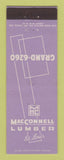 Matchbook Cover - MacConnell Lumber St Louis MO